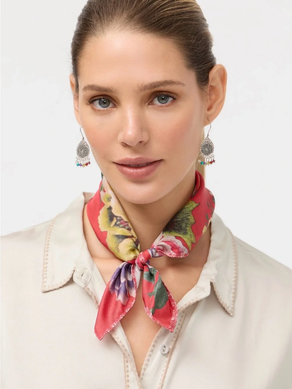 Johnny Was Silk Ryuu Neck Scarf. Brand new!